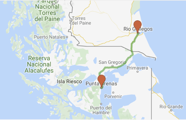 Punta Arenas map